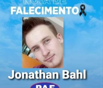 Comunicamos o falecimento do Jovem Jonathan Bahl